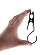 4pcs Plastic Tent Clips, Outdoor Alligator Clip Lamp Hook, Portable Multifunctional Non-Slip Tent Clips, Suitable For Camping, Hiking, Travel, Adventure, Camping Equipment, Camping Essentials - Multicolor - View 5