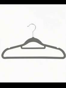 20pcs Adult Flocked Hangers With 360° Rotating Hook - Space Saving, Suitable For Bedroom, Bathroom Clothing Storage, Itory Premium Flocked Hangers, Non-Slip Hangers, Dry & Wet Dual-Use Clothes Hanger, Pants/Skirt Clips, Suitable For Suits And Coats, Space Saving, Stackable Storage For Dresses, Pants, Shoes, Jeans, Boots, Skirts, Minimalist Style. - Silver - View 12