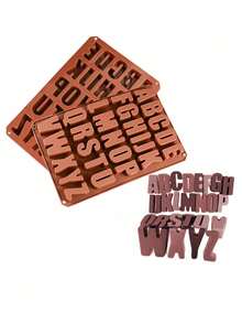 大型3D大写英文字母混凝土/水泥/石膏模具，硅胶模具，适用于蜡烛制作、建筑、环氧树脂 - 彩色 - 查看 8