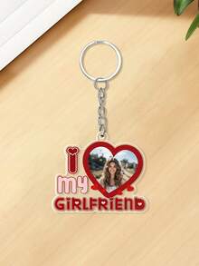 定制“我爱我的女朋友”脸部钥匙扣，可定制照片和文字，情人节礼物，女友照片钥匙扣，女友照片亚克力钥匙扣，送给男友的礼物，情侣照片肖像钥匙扣，“我爱我的女朋友”钥匙扣，情人节送给男友的礼物，照片钥匙扣，情侣钥匙扣，情人节送给他的礼物，情侣钥匙扣礼物 - 彩色 - 查看 41