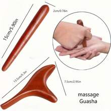 4pcs Wooden Massagers | High-End Acupoints, Triangular Sparrow Scraping Boards, Foot Massagers - Multicolor - View 4