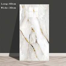 10/20/50 Pieces Of Marble Effect Pattern Self-Adhesive Wall Tiles, Imitation Natural Rock Wallpaper, Vinyl Foam Wall Stickers, Waterproof And Moisture-Proof, Easy To Clean And Cut, Peelable, Suitable For Bathroom, Living Room, Kitchen, Bedroom Decoration Wall Decoration Stickers - Multicolor - View 21