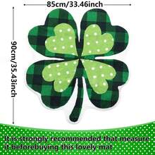 St. Patrick's Day Bathroom Mat, Clover Bath Mat, Non-Slip Farmhouse Style Irish Clover Bathroom Doormat, Shower Tub Carpet, Home Decor - Multicolor - View 13