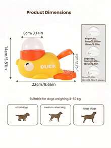 1pc Automatic Pet Feeder With Slow Eating Design To Prevent Choking, Suitable For Ducks - 500ml - View 3