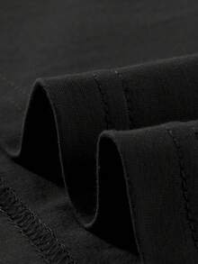 Sanrio Authorized The Lovely My Melody Printed T-Shirt, Fashionable Children's Short-Sleeved Shirt, Elastic And Breathable, Suitable For Outdoor Leisure Sports In Summer, Creative Printed Design Before And After, A Birthday Gift That Girls Like. - 黑色 - 查看 7