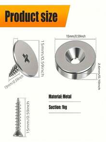 9/6/3件套橱柜门磁力锁、抽屉拉手、厨房家具把手、金属磁力锁、磁性抽屉锁、磁力锁、金属磁性隐藏式闭合装置 - 适用于各种材料、厨房玻璃门和家具橱柜。 - 彩色 - 查看 9
