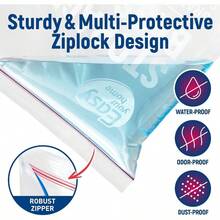 5 Gallon Zipper Lock Storage Bags, 18 Inchx24 Inch, Reusable Large Size Plastic Freezer Bag With Zipper Food, Clothing, Travel, Moving, BPA - 2 - Mil Thick - 5Gallon-10PCS - View 5