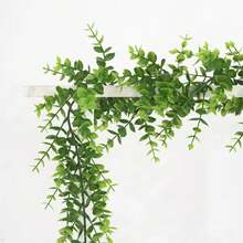 2/4 chiếc, vòng hoa bạch đàn nhân tạo dài 70 inch/5.9 ft kết hợp với hoa baby's breath, vòng hoa baby's breath giả màu xanh lá cây, thích hợp trang trí lễ Phục sinh, Ngày của Mẹ, trang trí phòng ngủ, trang trí tiệc cưới, trang trí bàn tiệc, trang trí rèm cửa, trang trí phòng tắm, trang trí nhà cửa. - màu xanh lá - Xem 6
