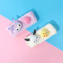 1 chiếc băng đô thấm hút 3D hình hoạt hình Kuromi của Sanrio (dày dặn) - trắng - Xem 4