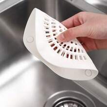 Reusable Flexible Shower Drain Cover With Hair Catcher - Portable & Durable Bath Drain Guard For Hotel, Cottage, Farmhouse Bathrooms - Enhanced Drain Strainer For Easy Cleaning & Clog Prevention (1-Pack) - White - View 9