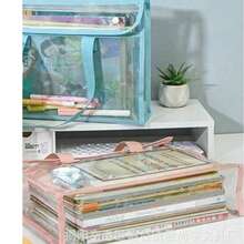1pc Large Capacity Transparent Waterproof PVC Handbag With Expandable Mesh Storage Pouch - Portable For Office Supplies, School Documents Etc. - Available In Pink, Green, Blue, Yellow, File Organizer Bag | Fashionable Storage Bag | PVC Storage Bag,Back To School,School Supplies
