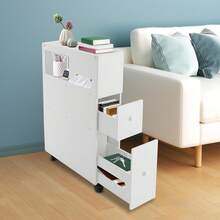 Bathroom Storage Cabinet, Narrow Floor Storage Cabinet, Storage Cabinet With Drawers,Small Bathroom Storage Cabinet For Small Spaces - Default - View 3