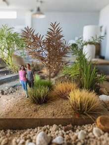 15Pcs/Set Static Grass Tuft Model Grass Tufts Terrain Model Kit Resin Static Scenery Model, Fake Moss Grass For Train Landscape Railway Artificial Grass Modeling Best Gifts Birthday Graduation - Simulated Miniature Lawn - View 3