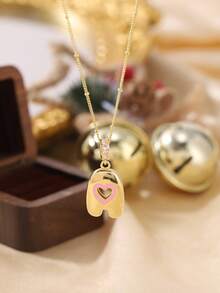 1pc Stylish And Simple Women's Necklace With 26 Letter Pendant (A-Z Capital Letters). Suitable For Everyday Wear, Unisex, And As A Gift For Friends. - Multicolor - View 29