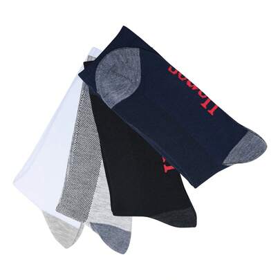 TendenciaPack 12 Calceta Larga Deportiva Multicolor Hanes Hombre Multicolor Liso UnCalidad premium