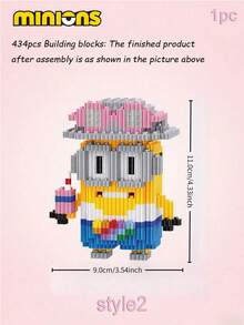 Linkgo Connection Building Blocks Dave Stuart Funny 3D Model Anime Minions Mini Brick Figure Toy For Christmas Gift - Multicolor - View 8