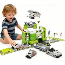 TendenciaPista Carreras Juguetes Aeropuerto Niños,juguetes Para NiñosCalidad premium - Verde lima - Ver 11