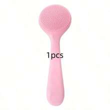1pc/2pcs Silicone Facial Cleansing Brush, Manual Silicone Exfoliating Brush, Reusable, Removes Makeup Residue And Blackheads, Face Massage - Multicolor - View 13
