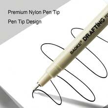 3/5/8/12pcs Drawing Black Fine Line Pen, Fine Nib Manga Marker For Artist Illustration, Sketching, Art Painting, Animation, DIY Gift Items - Black - View 3