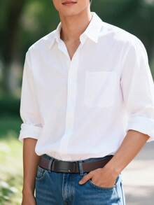 Men's Belt, Casual Minimalist Design Belt For Jeans, Pants, Work And Business, Classic Casual Leather Belt, Gift For Dad And Husband, Suitable For Formal And Casual Occasions, Thanksgiving, Christmas, Father's Day - C087 - View 5