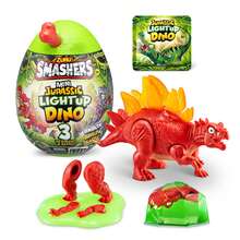 ZURU Smashers Mini Jurassic Light Up Dino Egg Collectible Egg, Volcano Slime, Fossil Toy, Dinosaur Toys, T-Rex Toy For Boys And Kids(Styles Vary) - Multicolor - View 1