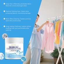 Detergente en polvo para ropa: elimina manchas rápidamente en el hogar, ilumina y refresca, limpieza profunda, suave con la ropa, fácil de usar. - Blanco - Ver 12