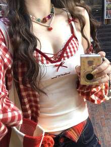 Sweet & Hot Girl Sleeveless Camisole Top, Sexy White Layering Cami Top For Summer, Cropped Sleeveless Shirt - White - View 6