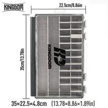 KINGDOM 1pc Waterproof Sealed Bait Storage Box, Durable And Pressure-Resistant With A Large Capacity, Adjustable Dividers, 360° Waterproof Gasket, Ultra Tough Construction, PP Plastic - Multicolor - View 10