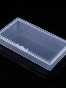 6pcs Transparent Plastic Storage Boxes With Hinged Lids - Clear Storage Boxes For DIY Crafts, Jewelry And Small Items, Secure Snap Closure, Stackable Design For Convenient Storage, Jewelry Storage Box 1PC - Clear - View 7