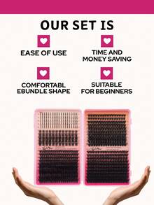 1360PCS/680PCS Russian Volume Lash Clusters Kit, Spike Lash Individuals T50D+80D+100D+120DD, DD Curl DIY Eyelash Extensions With Eyelash Glue, Tweezers & Brush, 0.31–0.63inch Reusable Segmented Individual False Eyelashes, Faux Mink Eyelashes, Wispy Spiky Natural Look For Party, Wedding, Holiday – Beauty & Health, Personal Care, Festive Glam Beauty, Lash Clusters Kit, Lashes, Eyelashes, Fake Lashes - 黑色 - 查看 5