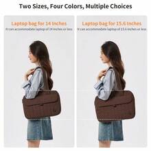 Laptop Bag Laptop Sleeve Laptop Bag Women Fit 14 16 Inch Laptop Case Shoulder Bag For Women Lightweight WaterResistant Laptop Protection For Travel Work Leisure - HazelnutBrown14Inch - View 10