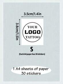 12-300pcs Customized Logo Temporary Tattoo Stickers, Personalized Tattoo Stickers, Suitable As Valentine's Day Gift, Applicable For Various Parties Like Birthday Celebrations, Weekend BBQs And Cocktail Parties, Easy DIY,Girly Era , Industrial - Multicolor - View 15