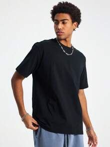 Comfort Color T-Shirt Adult Heavyweight Short Sleeve Solid Essential Tee Summer Causal, Style G1717,1pcs - 黑色 - 查看 14