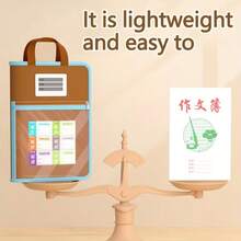 一款大容量网状收纳袋，颜色混搭，配有便携提手，适合学生和教师收纳学习用品，多功能收纳，是整理教科书和文件的理想工具。 - 四層分類手提透明加厚網紗袋 - 查看 5