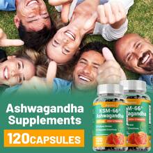 BUPORAI KSM-66 Ashwagandha Root Powder Extract - Helps Relieve Stress, Improve Brain Function, Boost Energy, Promote Sleep, And Improve Immunity - 120pcs - 120 Capsules(120粒) - 查看 8