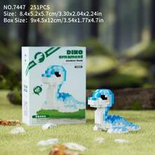 Cute Mini Dinosaur DIY Building Blocks Assembly Gift Set - Multicolor - View 9