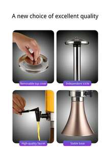 High-End Wine Rack And Display Stand, Beer Barrel, Beer Tower With Illuminated Base, Draft Beer Dispenser, Beer Tap, And Beer Foam Dispenser. - Multicolor - View 8