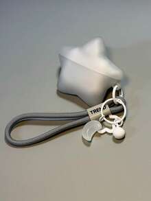 INS Original Korean Style Silver Gray Star Design Silicone Case Compatible With Apple 4th Gen, Pro 1st/2nd/3rd Gen, Unisex - Grey - View 1