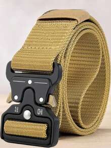 男士战术腰带 - 高强度尼龙织带腰带，带快拆扣 - 彩色 - 查看 7