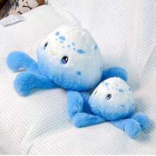 可爱卡通水母毛绒钥匙扣玩具 | 海洋水族馆主题柔软毛绒钥匙扣，日常配饰。这款萌趣十足的水母毛绒钥匙扣灵感源自海洋水族馆，拥有蓬松柔软的蓝白渐变色身体，点缀着波点细节，并带着甜美的微笑。它可以作为装饰钥匙扣，挂在背包、钱包或钥匙上。 - 彩色 - 查看 6