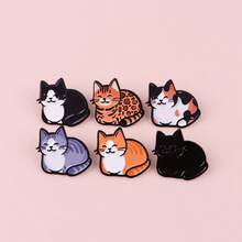 Women Brooch, Lapel Pin & Scarf Ring - Black - View 2