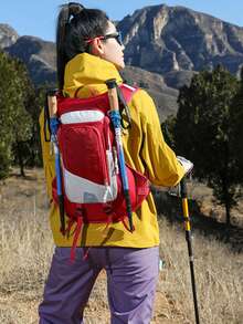 Lightweight Outdoor Backpack For Hiking, Cycling, Trekking, With Hydration Bladder Compartment