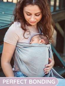 LELE LON Ergonomic Double-Loop Baby Bib With Adjustable Shoulder Straps, Newborn Feeding Cover, Drool Bib To Enhance Baby's Comfort; Double-Loop Baby Carrier, Newborn Front & Back Carrier, Convenient For Outdoor Carrying; Baby Carrier Hanging Bag