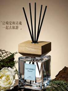 1 Set 16.9floz (500ml) Reed Diffuser, Suitable For Home Indoor Decoration, Includes 5 Fragrance Rods, Bedroom, Study, Bathroom, Shelf Decor, Air Freshener - 1pc/500ml/16.9floz - View 6