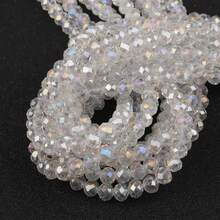 In Stock Immediate Delivery Spot Delivery In Seconds 800Pcs 4/6/8/10mm Glass Beads Jewelry Making Beads Bracelets Necklace Pendants Making Supplies (White AB Color) Valentine's Day Valentine's Day Valentine's Day TZ6T - 紅色 - 查看 7