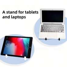 Foldable Multi-Angle Tablet Stand, Universal For Laptop & Tablet, Ideal For Watching Shows In Bed/Sofa, Lightweight & Portable, Adjustable Angle For Comfortable Viewing - Multicolor - View 8