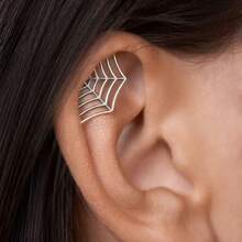 Unique Gothic Style Spider Web Earrings For Men And Women - Kiểu 1 - Màu trắng - Xem 10