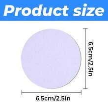 50 Pcs Sublimation Magnets Blanks Heart Square Circle Rectangle Fridge Magnet For Kitchen Office Decorative - 2.5x2.5in Circle - View 2