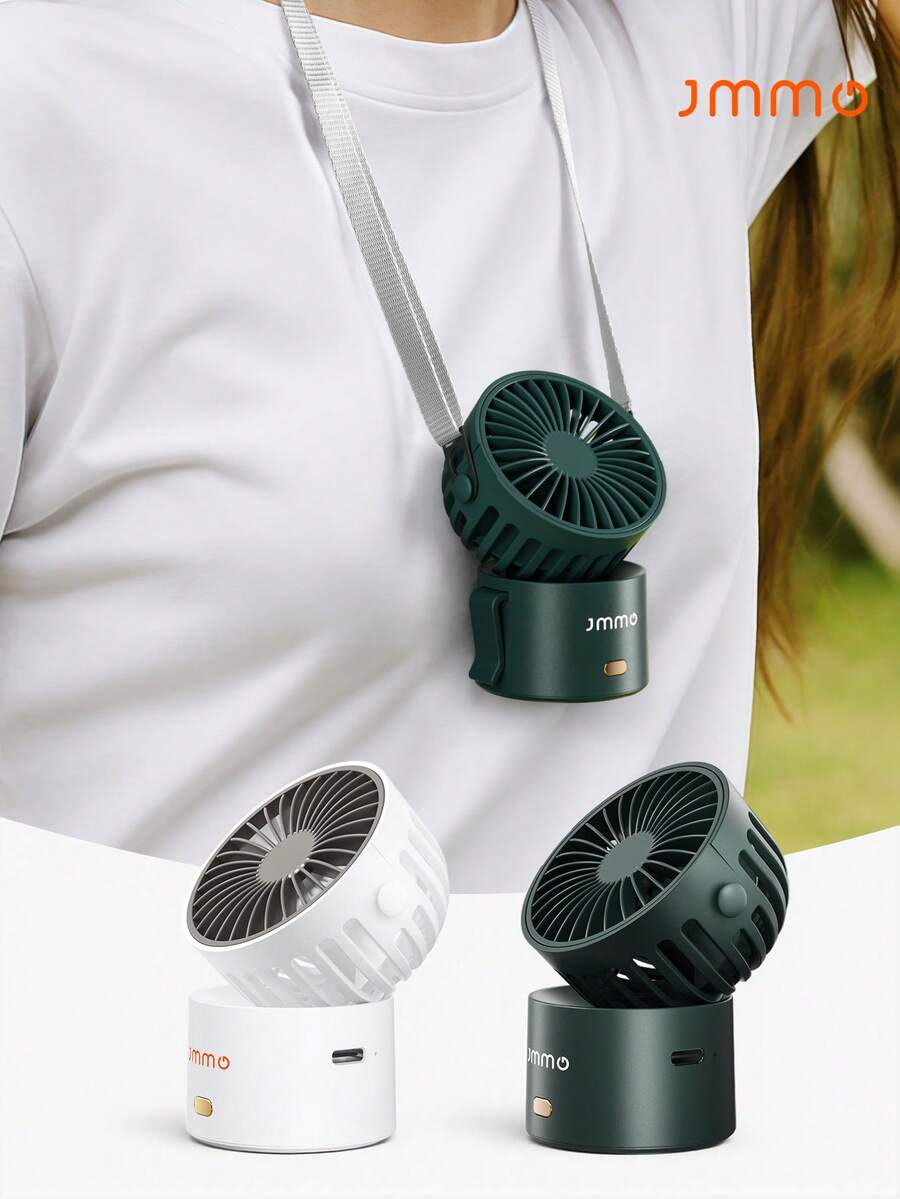 JMMO Mini Fan,Personal Desktop Table Fan With Strong Wind,Quiet Operation Portable Mini Fan For Home Office Bedroom Table And Desktop,Adjustable Track,3 Speeds