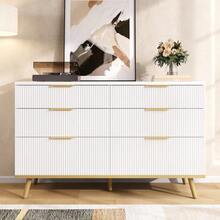 Dressers & Chests Of Drawers - White + Particle Board-1 - View 4